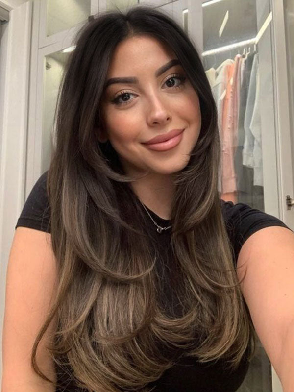 Hair Topper 3"x 5" Mono Base Balayage #B2/8