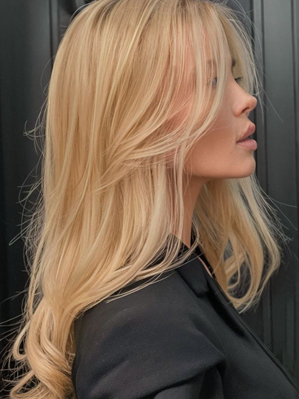 Lace Front Wig Human Hair Highlights #P16/27