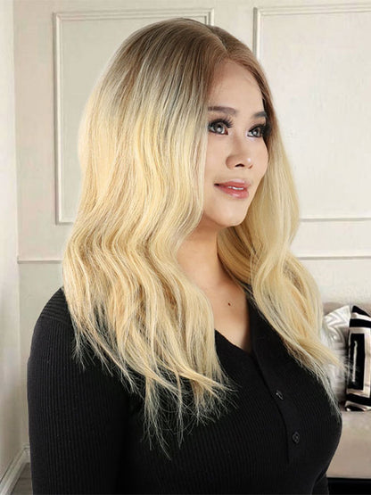 Lace Front Wig with Silk Top Balayage #B2/60