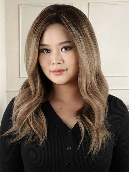 Lace Front Wig with Silk Top Balayage #B2/8