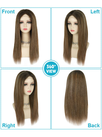 Lace Front Wig with Silk Top Balayage #B2/8