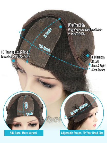 Lace Front Wig with Silk Top Balayage #B2/8