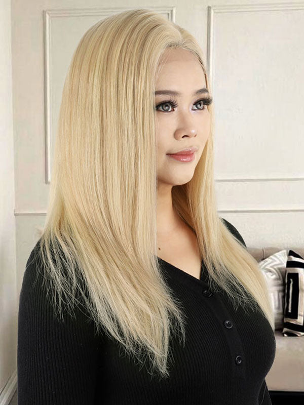 Lace Front Wig with Silk Top Highlights #P8/16