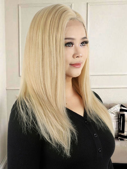 Lace Front Wig with Silk Top Highlights #P8/16