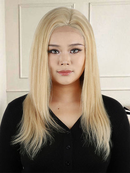 Lace Front Wig with Silk Top Highlights #P8/16