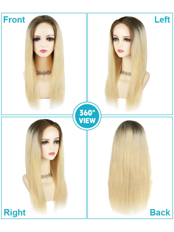 Lace Front Wig with Silk Top Balayage #B2/8
