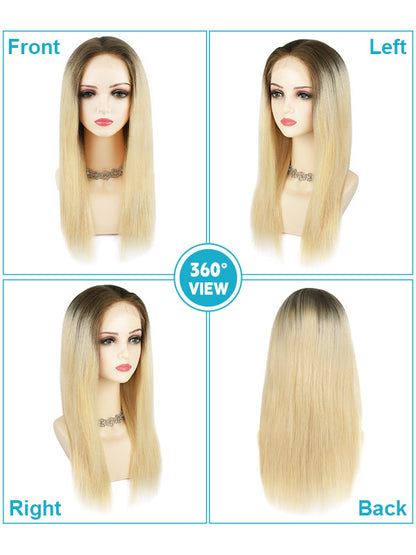 Lace Front Wig with Silk Top Balayage #B2/8