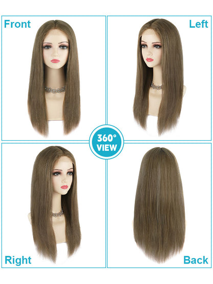 Lace Front Wig with Silk Top Highlights #P10/50