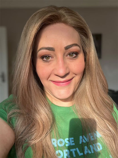 Lace Front Wig with Silk Top Highlights #P10/50